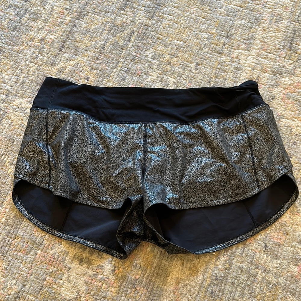 Lululemon Metallic Speed Up Shorts